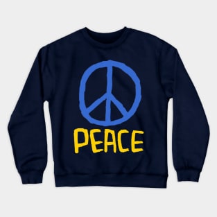 Stand With Ukraine, Peace Ukraine Crewneck Sweatshirt